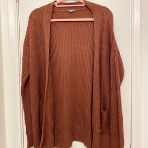 Charlotte Russe - Knit Cardigan - Rosewood | Gently Worn